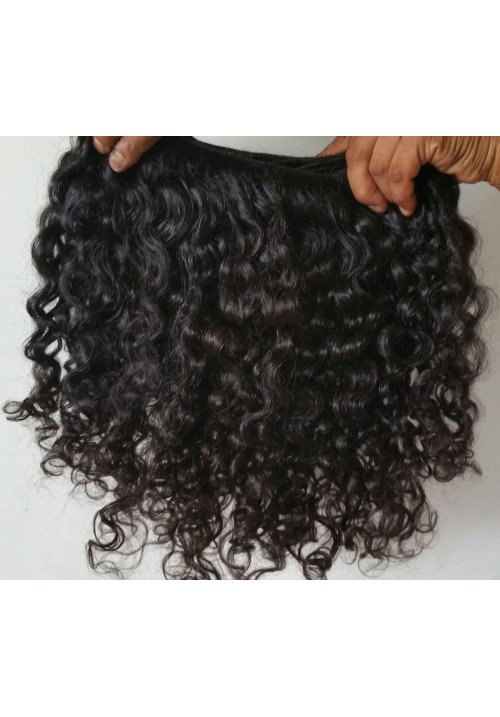 Natural curly human hair