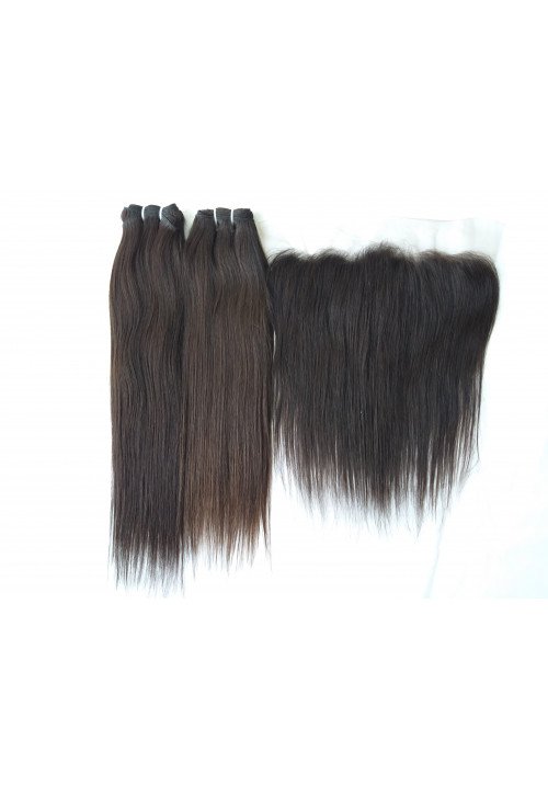Unprocessed Straight Human Hair  Extensions 