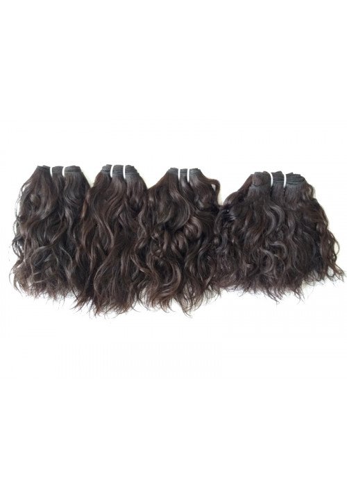 Unprocessed Wavy Human Hair Extensions 