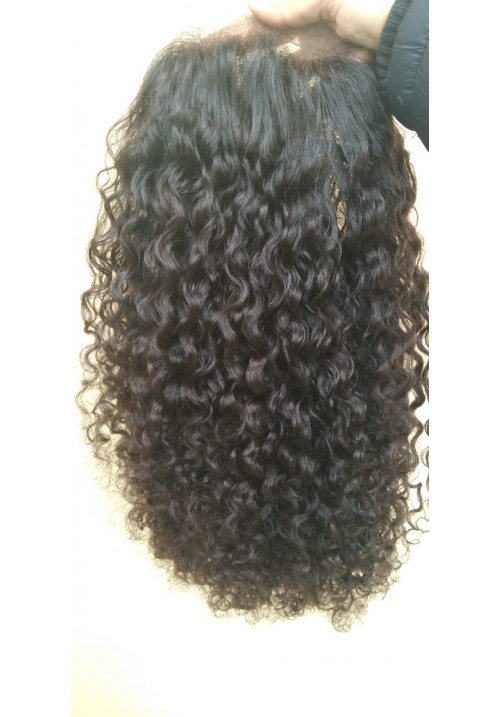 100% Human Hair Full Lace Wig ,deep Curly human hair