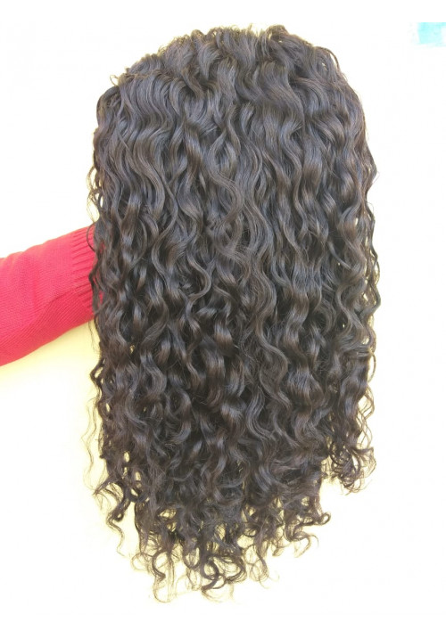 Cuticle Aligned High Density Unprocessed Deep Curly full lace wig