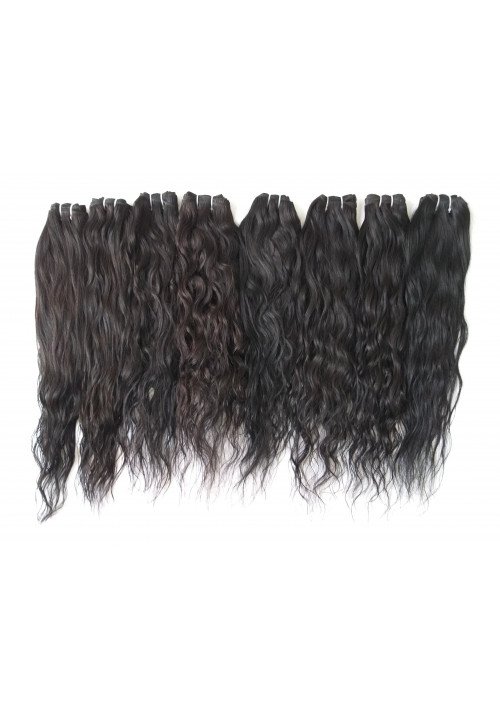 Raw Unprocessed Wavy Human Hair Extensions 